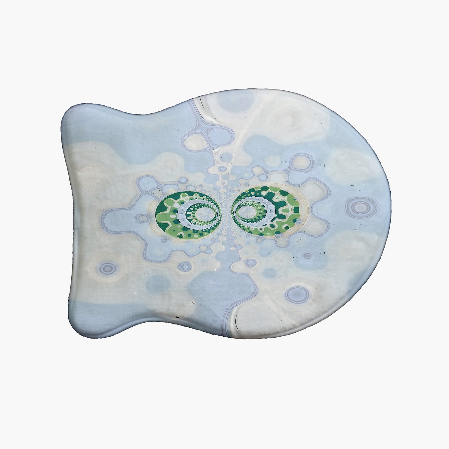Simply Daisy Amoeba Meet Fish Shape Pet Feeding Mat for Cats