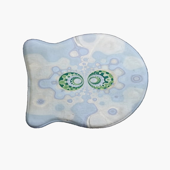 Simply Daisy Amoeba Meet Fish Shape Pet Feeding Mat for Cats
