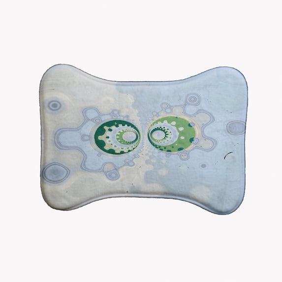 Simply Daisy Amoeba Meet Too Bone Shape Pet Feeding Mat for Dogs