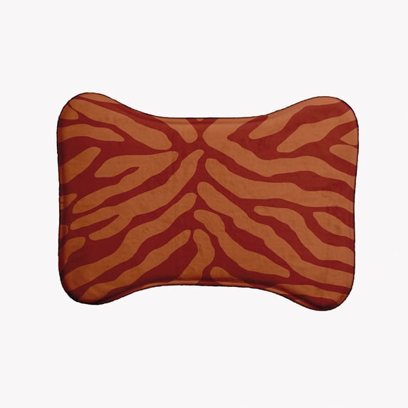 Simply Daisy Animal Stripe Bone Shape Pet Feeding Mat for Dogs