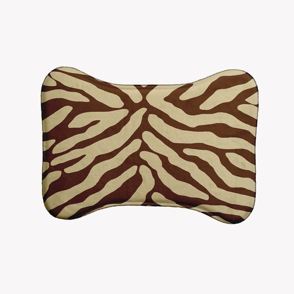 Simply Daisy Animal Stripe Bone Shape Pet Feeding Mat for Dogs