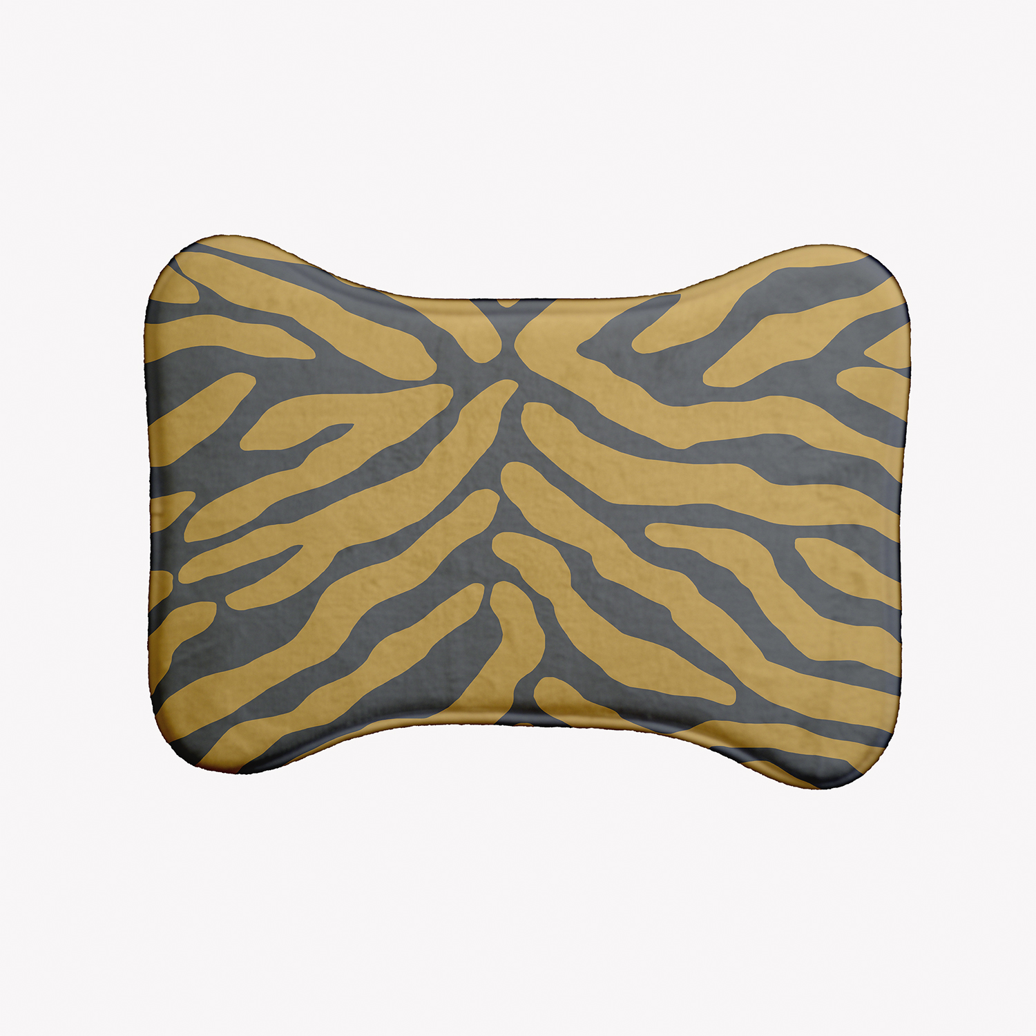 Simply Daisy Animal Stripe Bone Shape Pet Feeding Mat for Dogs