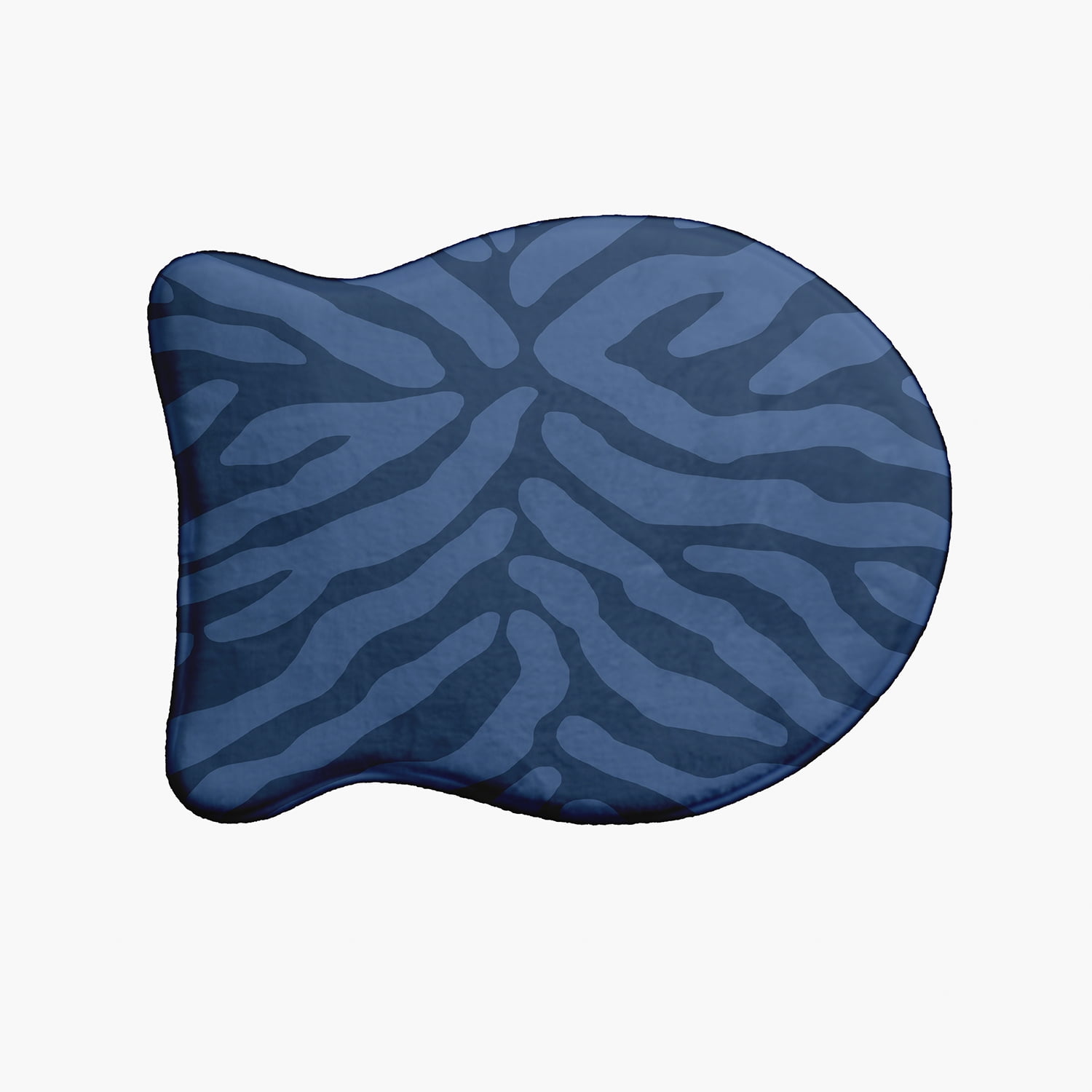 Simply Daisy Animal Stripe Fish Shape Pet Feeding Mat for Cats