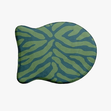 Simply Daisy Animal Stripe Fish Shape Pet Feeding Mat for Cats