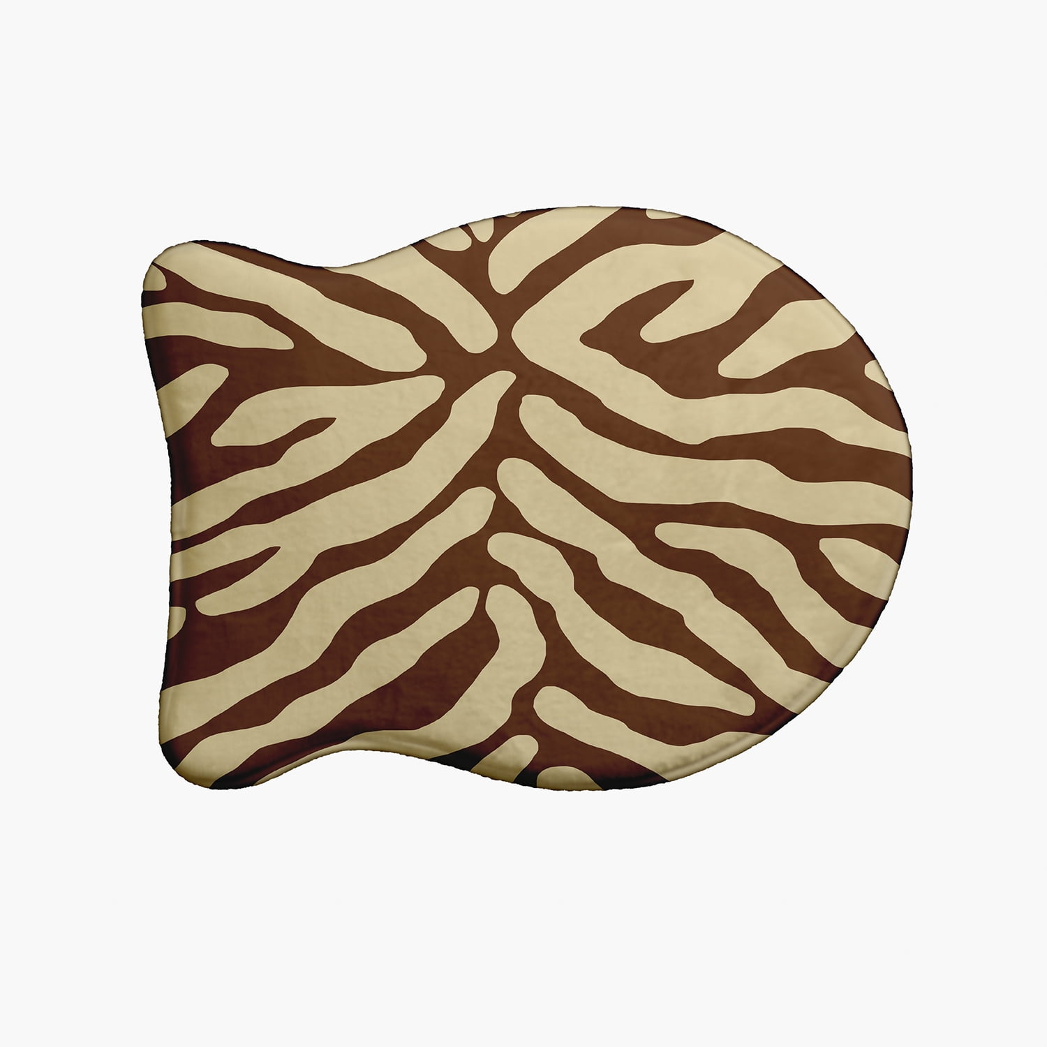 Simply Daisy Animal Stripe Fish Shape Pet Feeding Mat for Cats