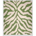 thumbnail image 1 of Simply Daisy Animal Stripe Fleece Throw Blanket, Light Olive, Small Throw, 1 of 4