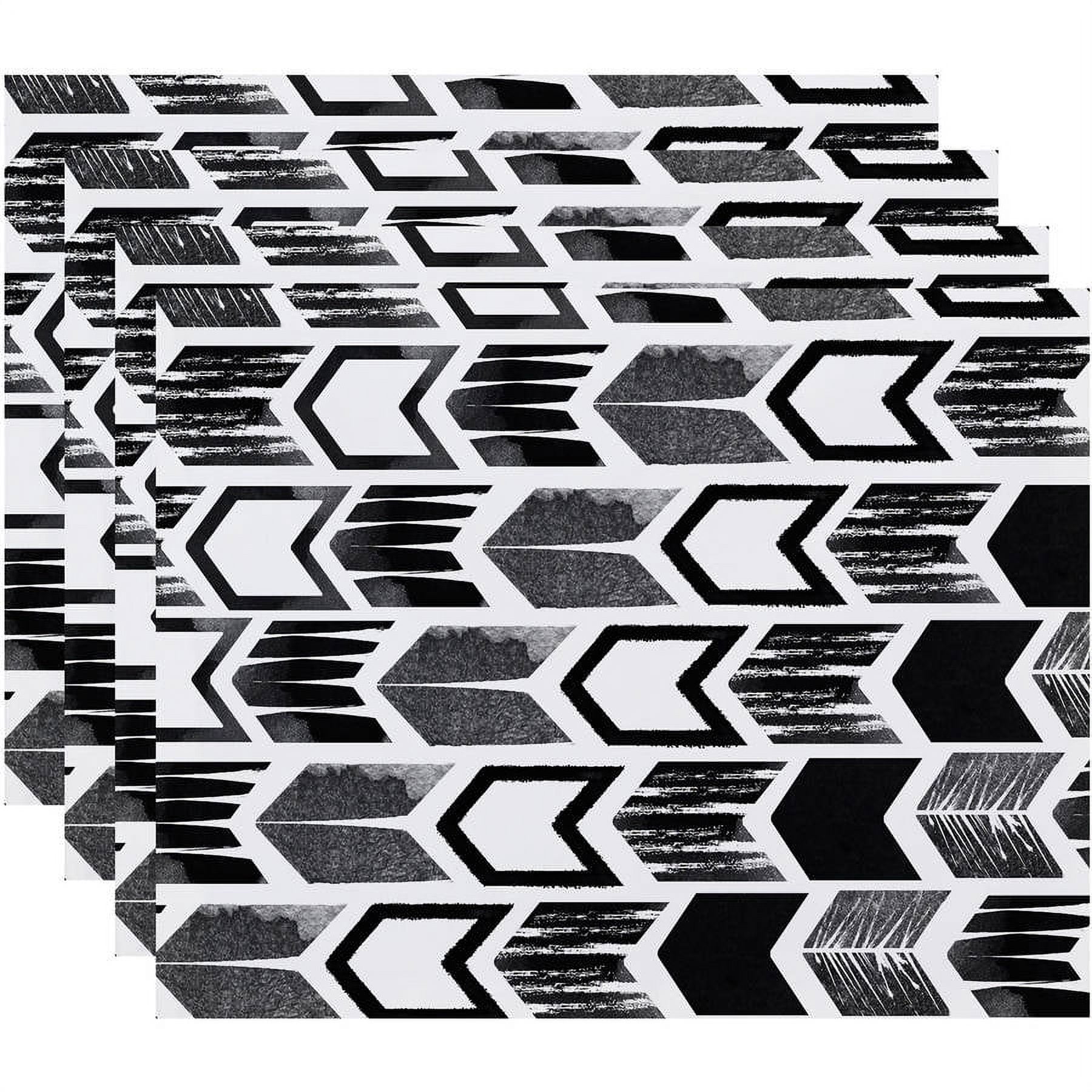 Simply Daisy Arrow Geometric Print Placemat, Set of 4
