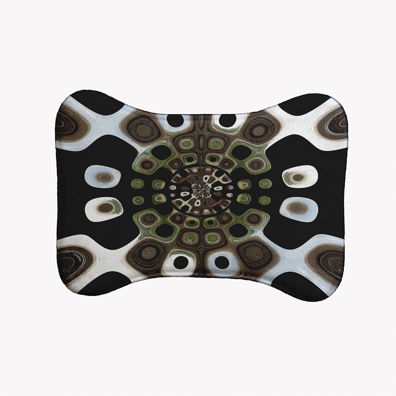 Simply Daisy Autumn Splash Bone Shape Pet Feeding Mat for Dogs