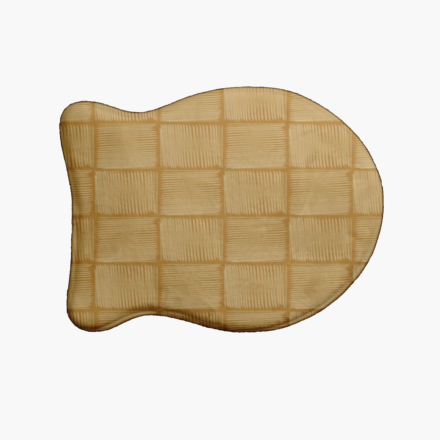 Simply Daisy Basketweave Fish Shape Pet Feeding Mat for Cats