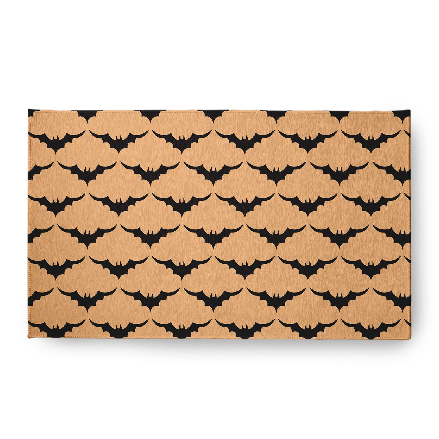 Simply Daisy Bat Colony Pale Gold Halloween Chenille Area Rug, 18" x 30"