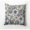 thumbnail image 1 of Simply Daisy Bay Treasure Decorative Throw Pillow, Brown/White, 20 in x 20 in, 1 of 1