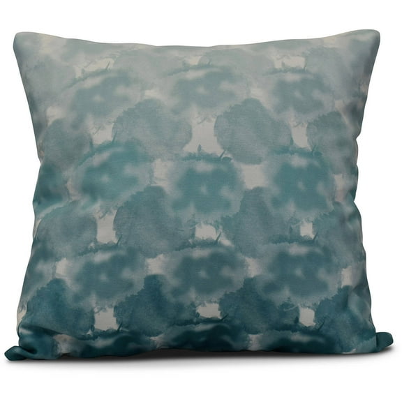 Simply Daisy Beach Clouds Geometric Print Outdoor Pillow
