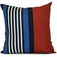 thumbnail image 1 of Simply Daisy, Beach Shack, Stripe Print Outdoor Pillow, 1 of 2