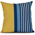 thumbnail image 1 of Simply Daisy, Beach Shack, Stripe Print Outdoor Pillow, 1 of 2