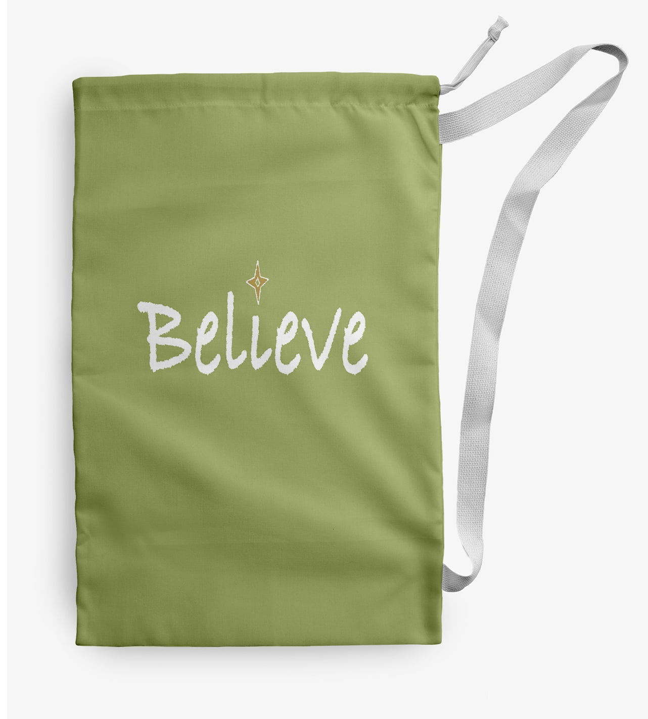 Simply Daisy Believe 28 x 36 inch Green Laundry Bag