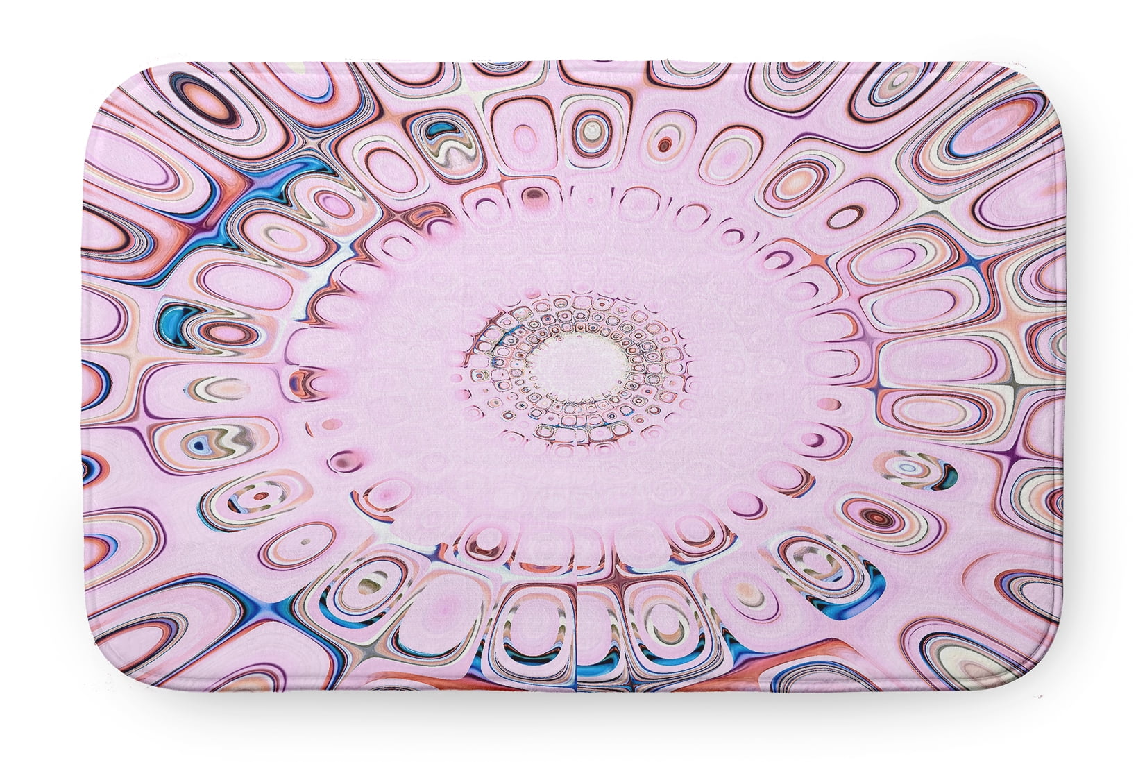Simply Daisy Blush Burst Pet Feeding Mat for Dogs and Cats