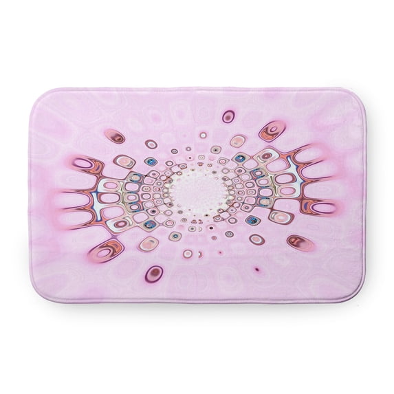 Simply Daisy Blush Puddle Pet Feeding Mat for Dogs and Cats