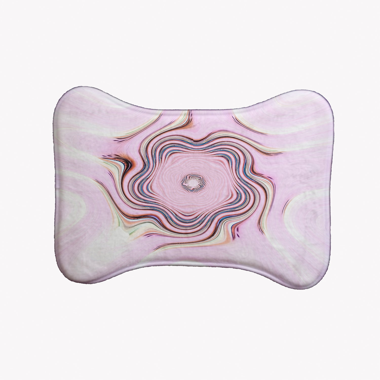 Simply Daisy Blush Star Bone Shape Pet Feeding Mat for Dogs