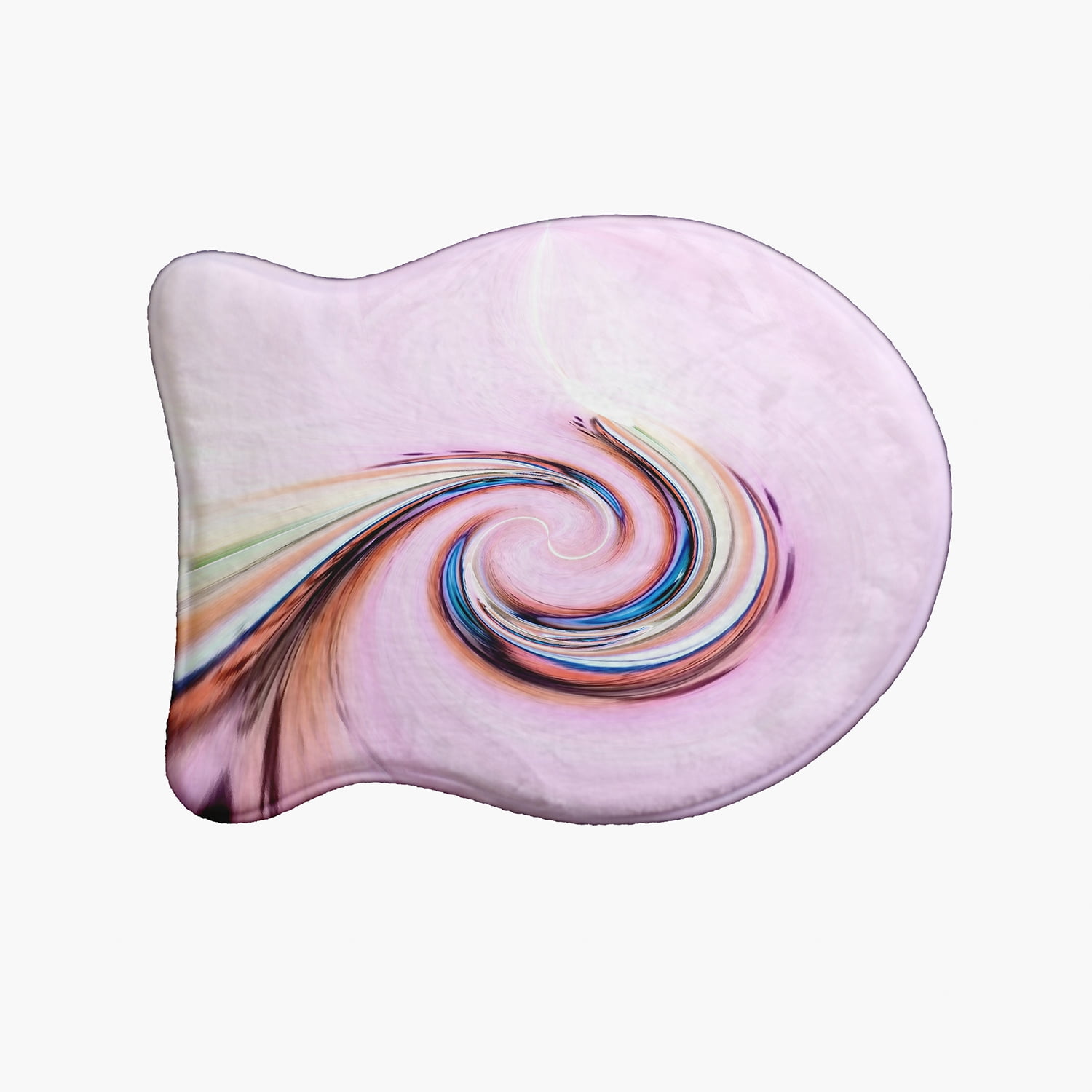 Simply Daisy Blush Stroke Fish Shape Pet Feeding Mat for Cats