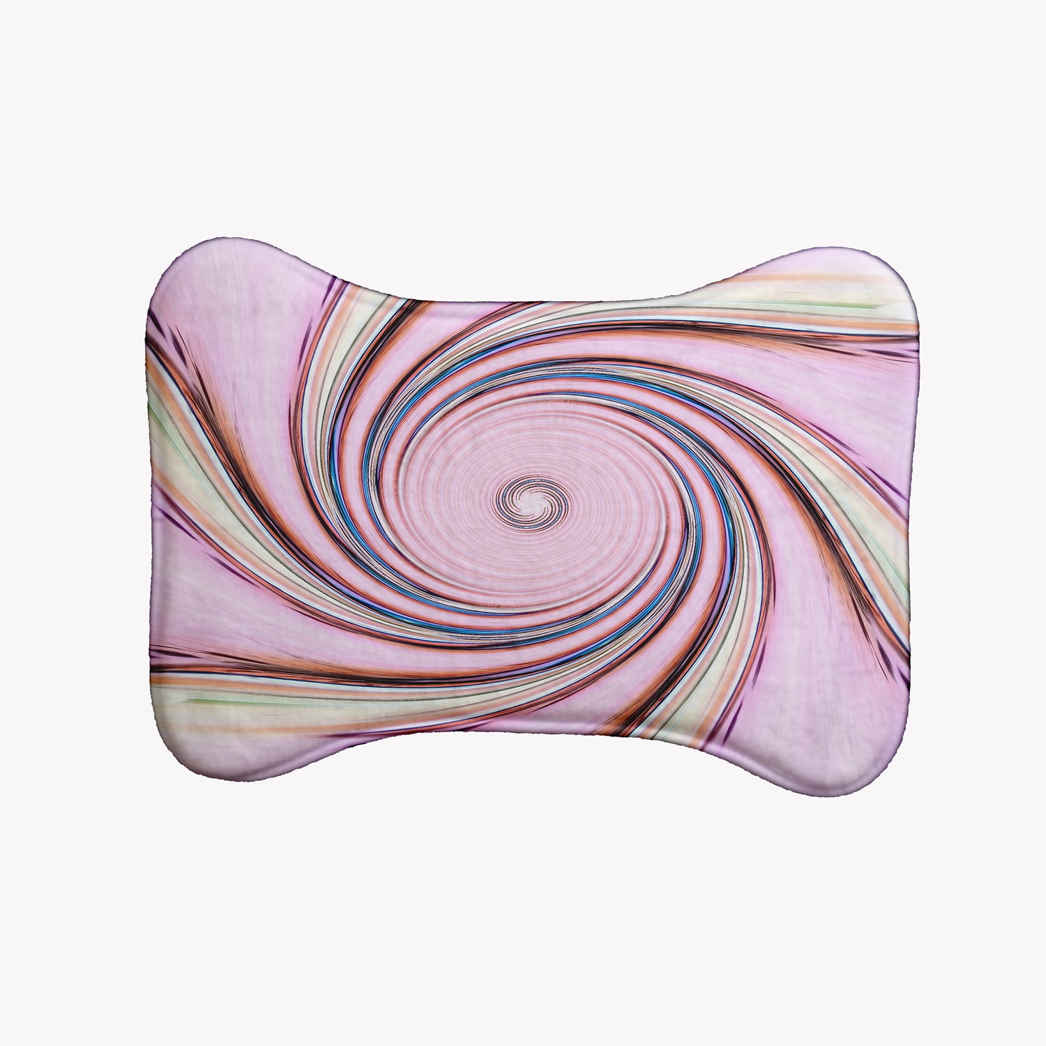 Simply Daisy Blush Stroke Too Bone Shape Pet Feeding Mat for Dogs