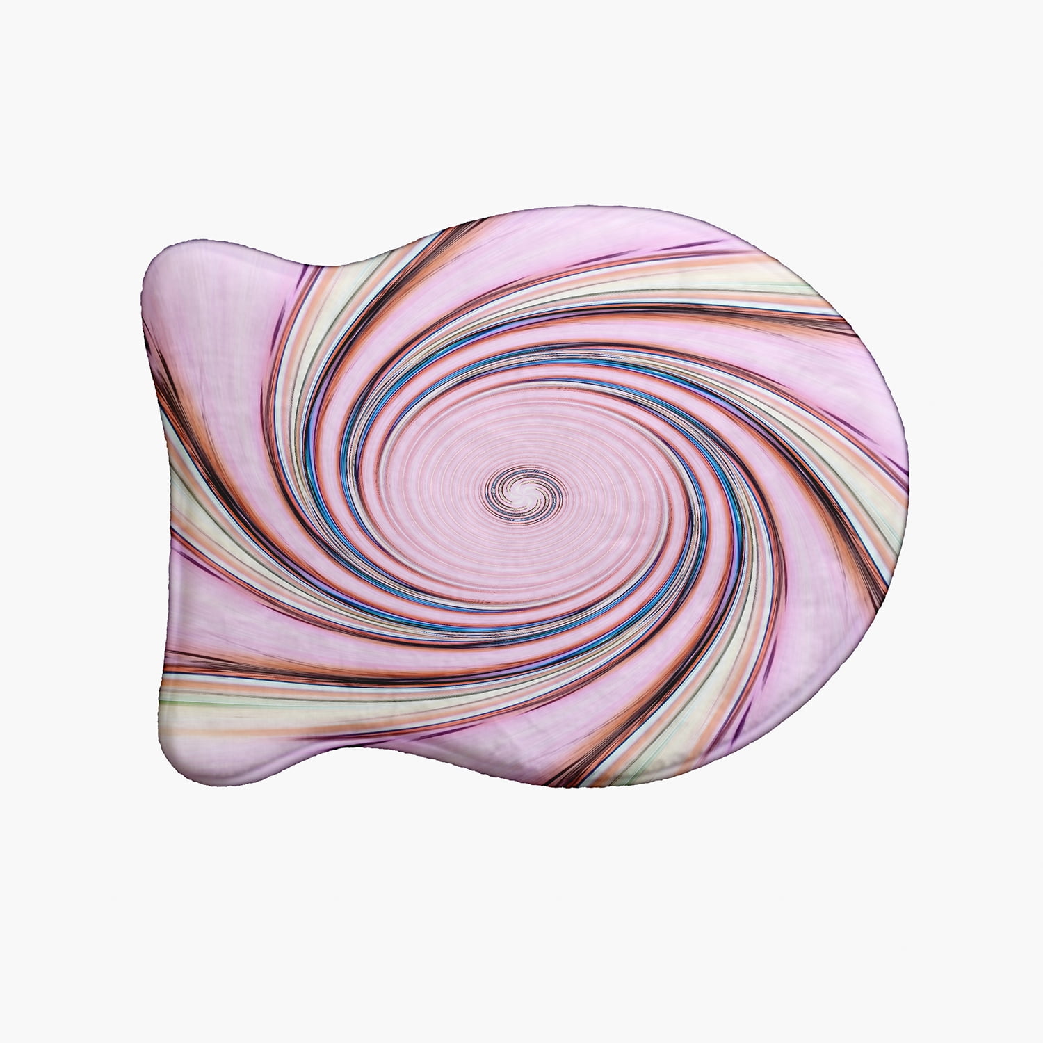 Simply Daisy Blush Stroke Too Fish Shape Pet Feeding Mat for Cats