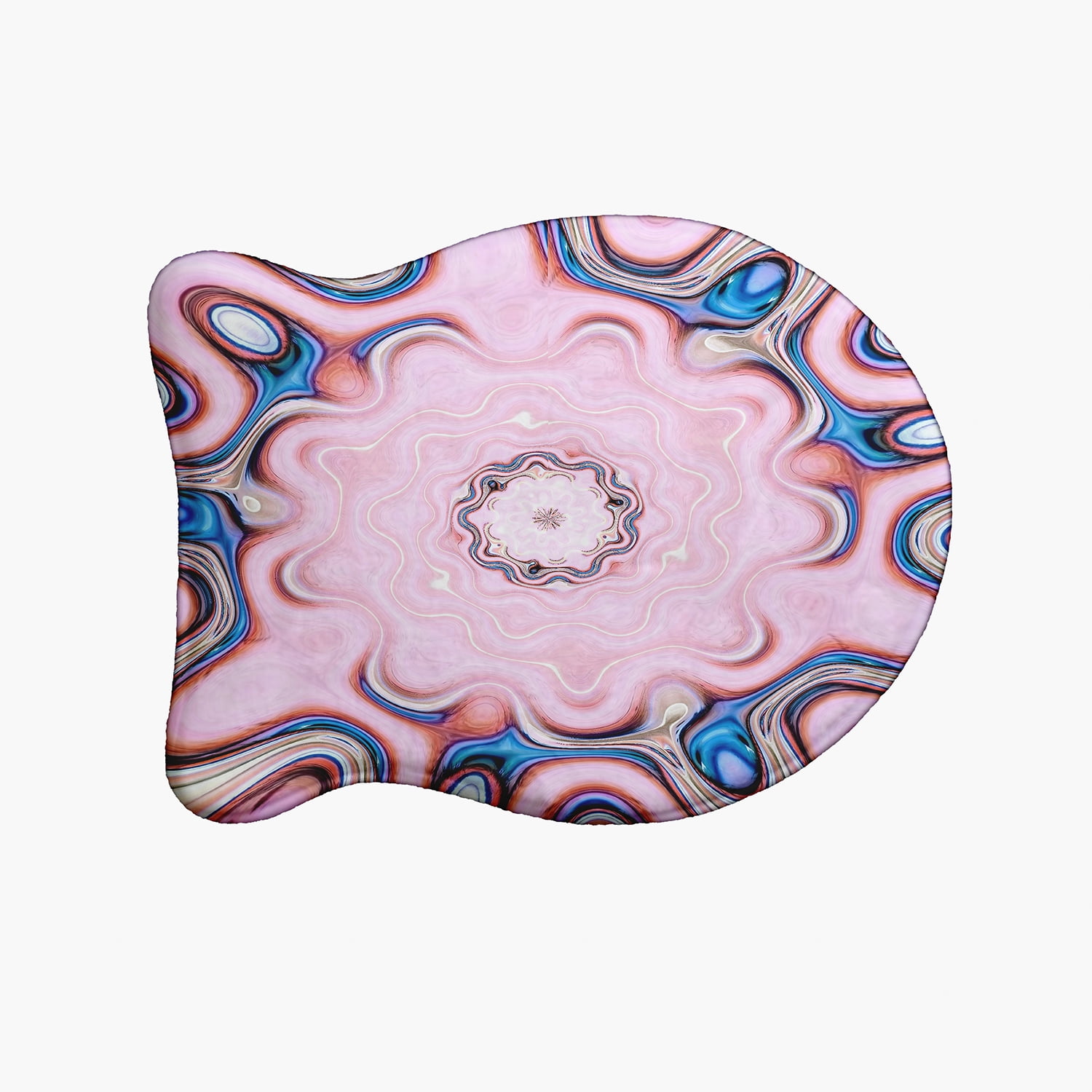 Simply Daisy Blushy Shake Fish Shape Pet Feeding Mat for Cats