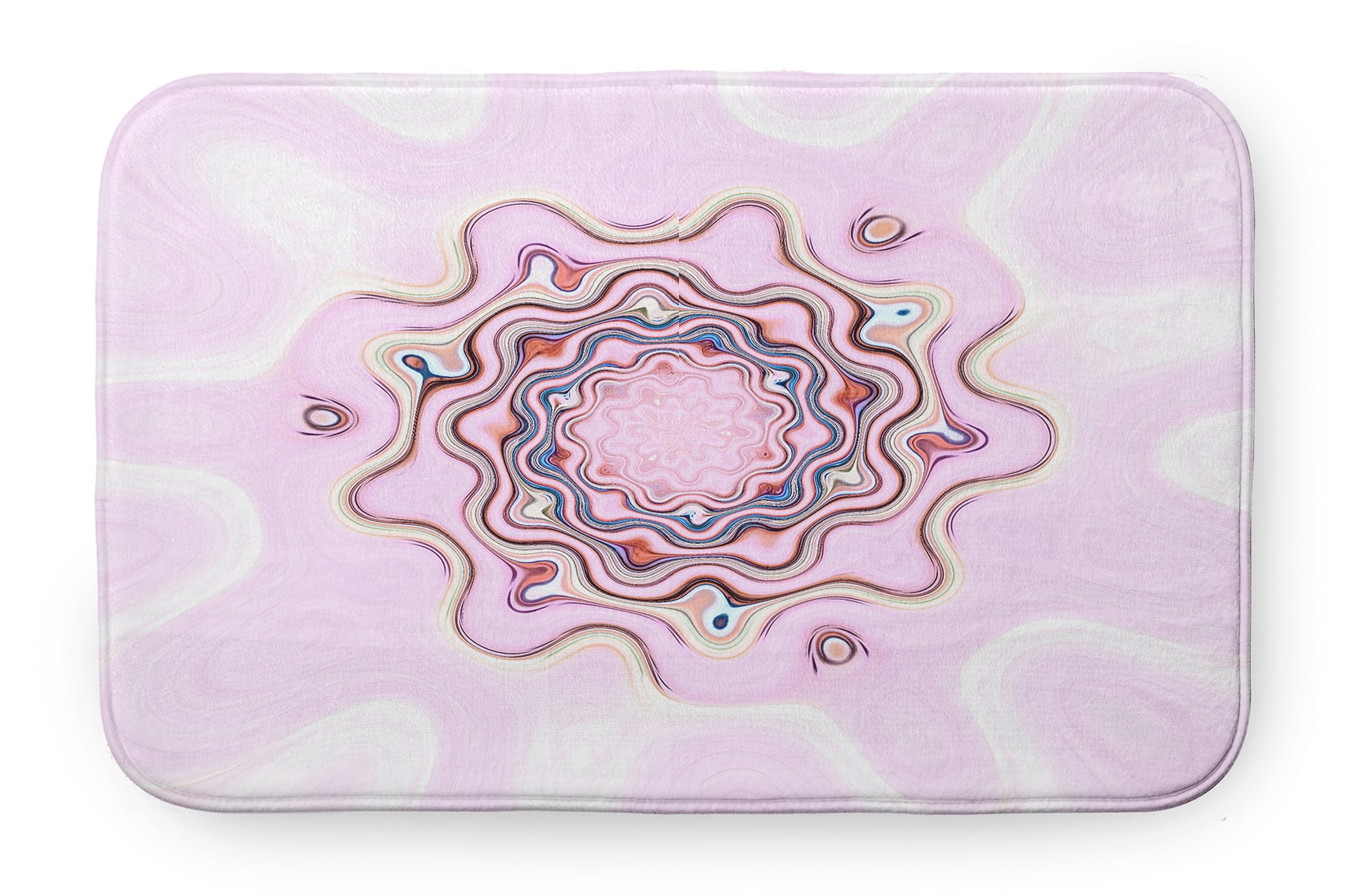 Simply Daisy Blushy Splash Too Pet Feeding Mat for Dogs and Cats
