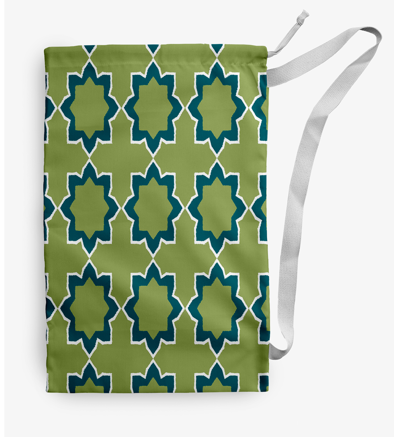 Simply Daisy Bohemian 18 x 29 in Green Laundry Bag