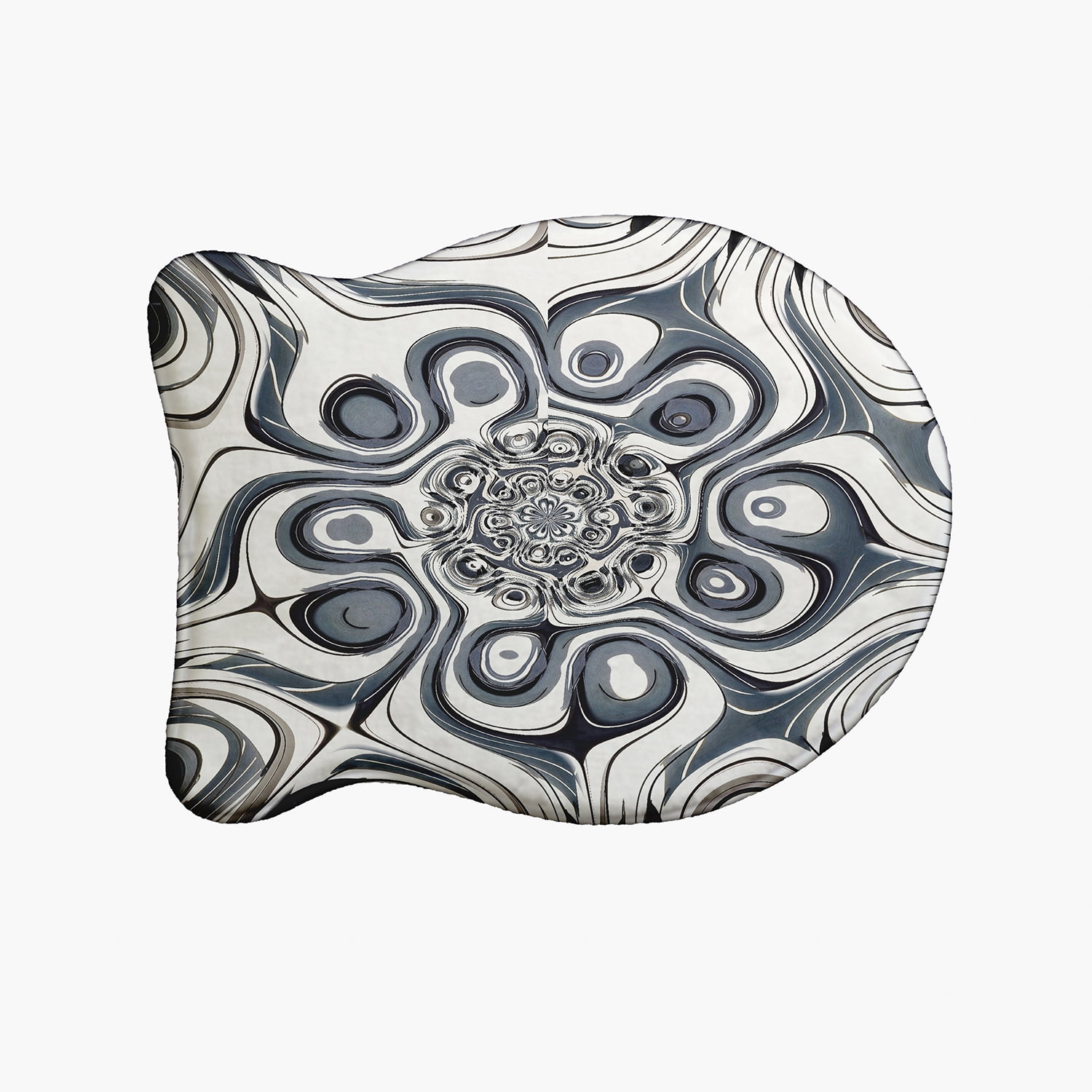 Simply Daisy Bohemian Flower Fish Shape Pet Feeding Mat for Cats