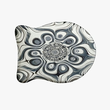 Simply Daisy Bohemian Flower Fish Shape Pet Feeding Mat for Cats