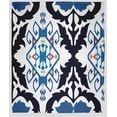 thumbnail image 1 of Simply Daisy Bombay Medallion Fleece Throw Blanket, Navy, Small Throw, 1 of 4