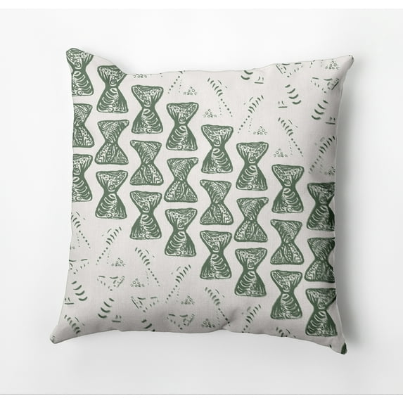 Simply Daisy Bongo Beats Outdoor Pillow, Green, 16 in x 16 in