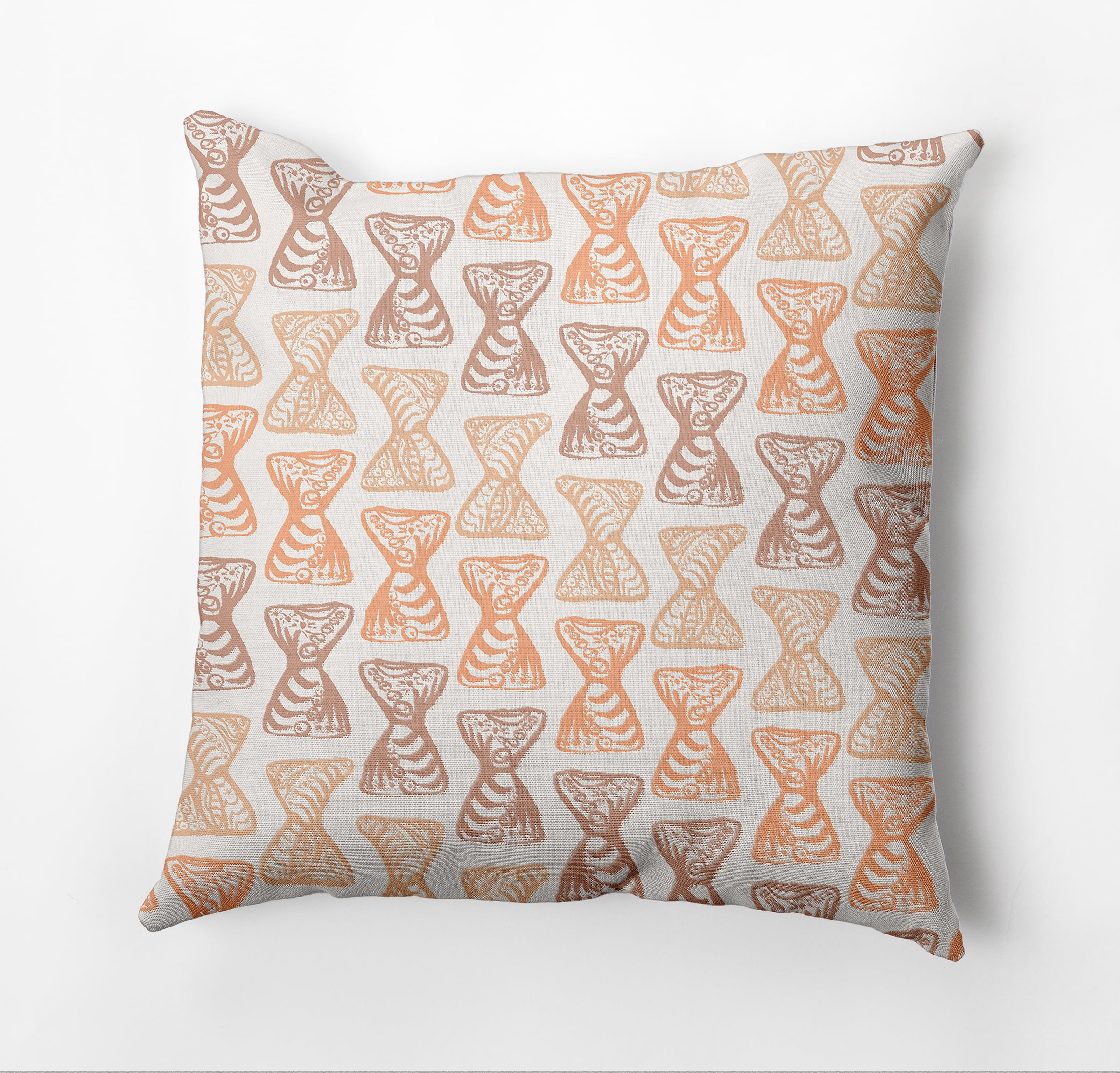 Simply Daisy Bongo Beats Outdoor Pillow, Yellow/Orange/Brown, 16 in x 16 in