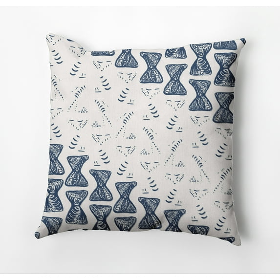 Simply Daisy Bongo Drumline Outdoor Pillow, Blue, 14 in x 20 in