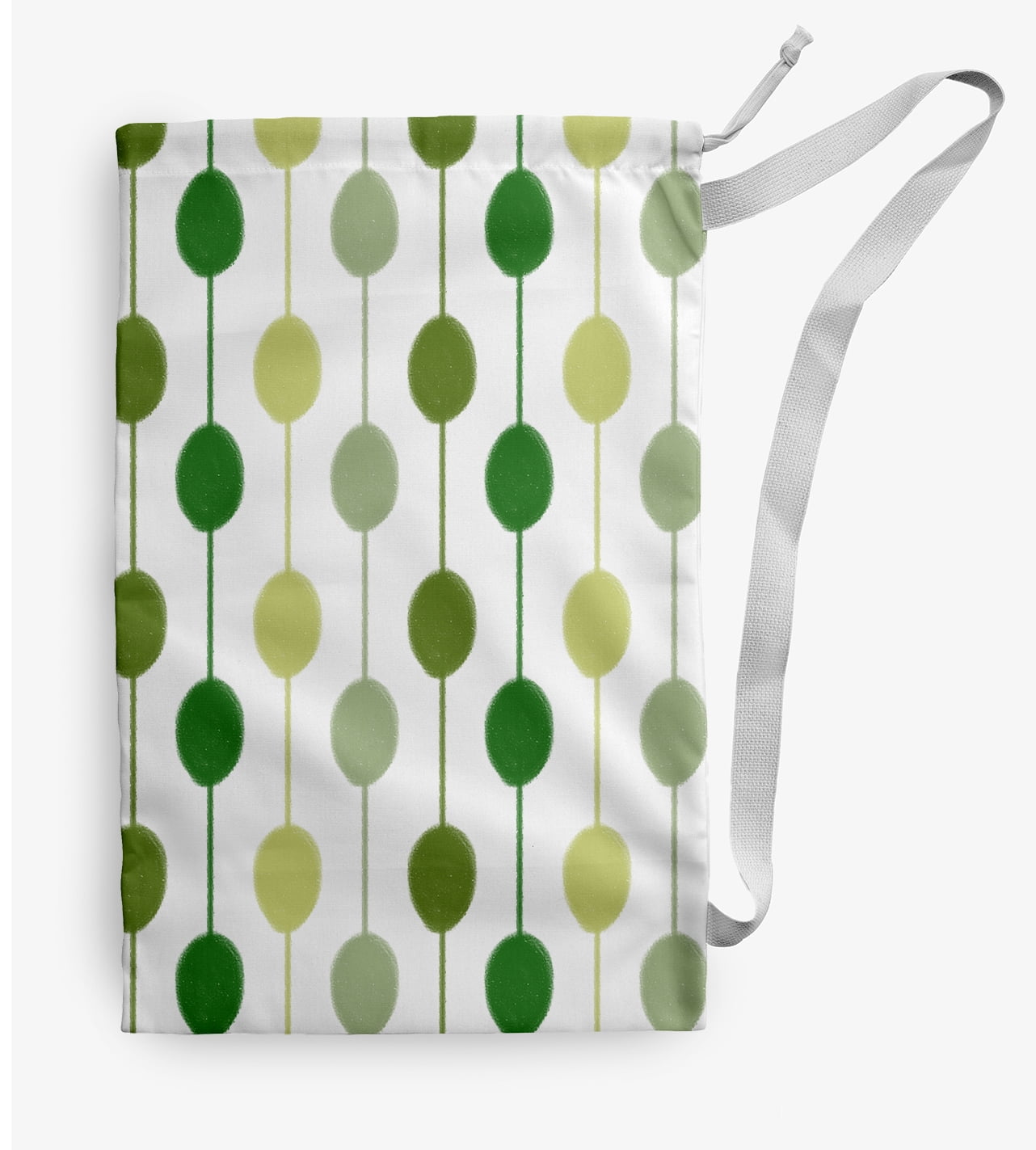Simply Daisy Brady Beads 28 x 36 in Green Laundry Bag
