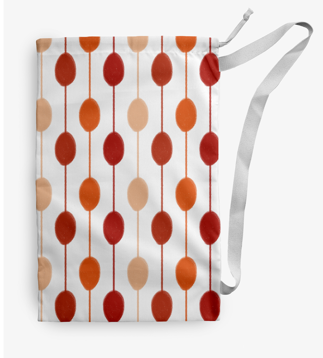 Simply Daisy Brady Beads 28 x 36 in Orange Laundry Bag