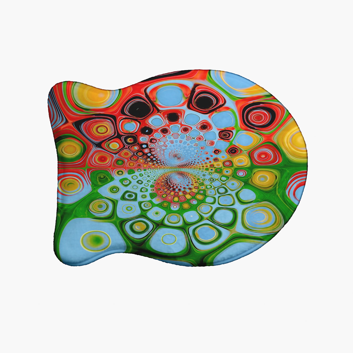 Simply Daisy Bubbles Fish Shape Pet Feeding Mat for Cats