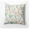 thumbnail image 1 of Simply Daisy Bunch of Pansies Outdoor Pillow, Orange, 16 in x 16 in, 1 of 1