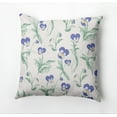 thumbnail image 1 of Simply Daisy Bunch of Pansies Outdoor Pillow, Purple/White/Green, 18 in x 18 in, 1 of 1