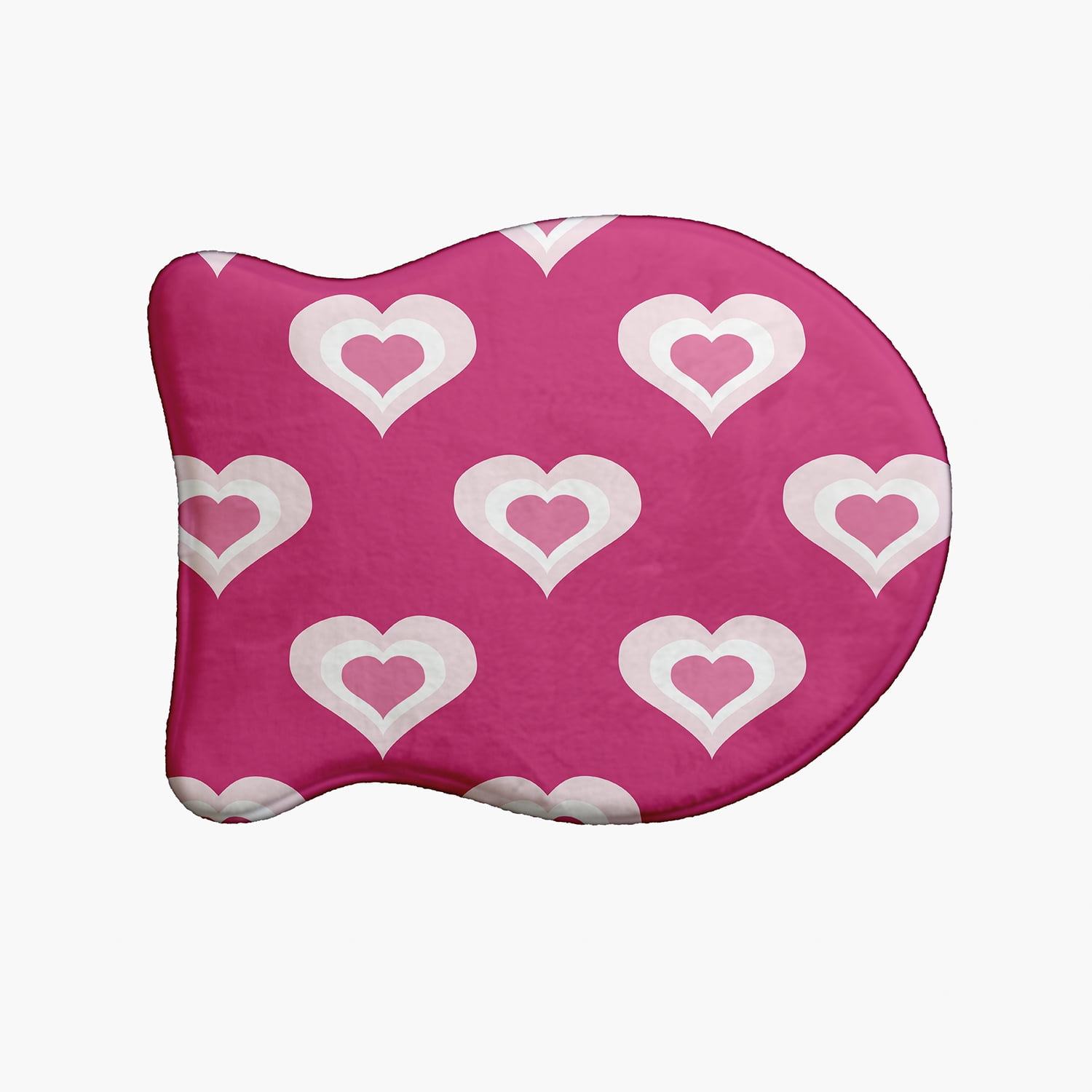 Simply Daisy Burnin' Love Fish Shape Pet Feeding Mat for Cats