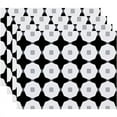 thumbnail image 1 of Simply Daisy Button Up Geometric Print Placemat, Set of 4, 1 of 2