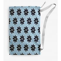 Simply Daisy Canvas Christmas Stars 18 x 29 in Navy Laundry Bag