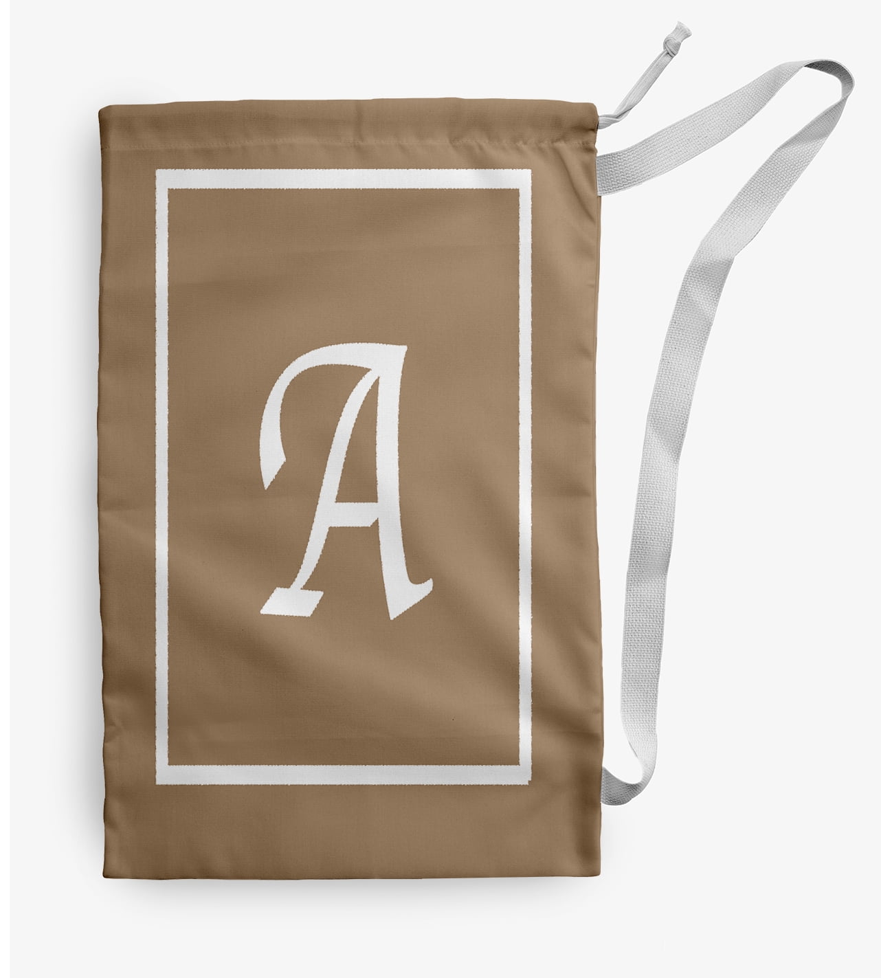 Simply Daisy Canvas Classic Monogram 18 x 29 in A Laundry Bag