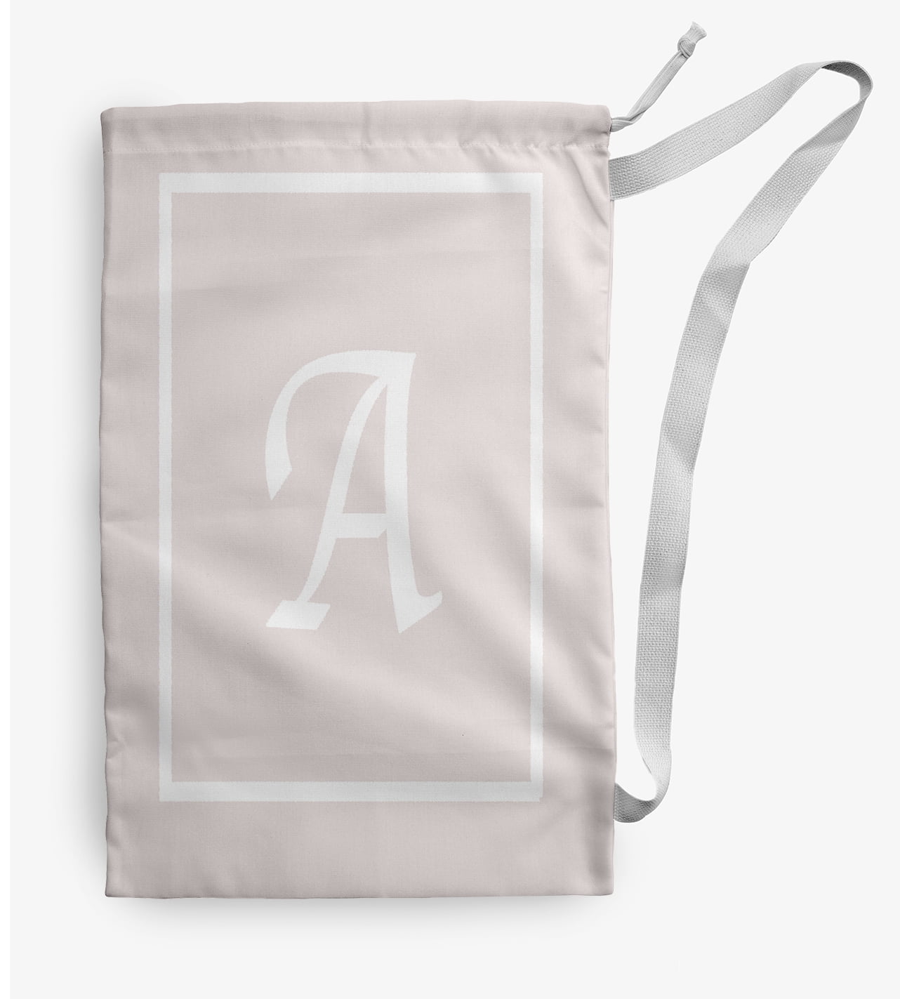 Simply Daisy Canvas Classic Monogram 18 x 29 in A Laundry Bag