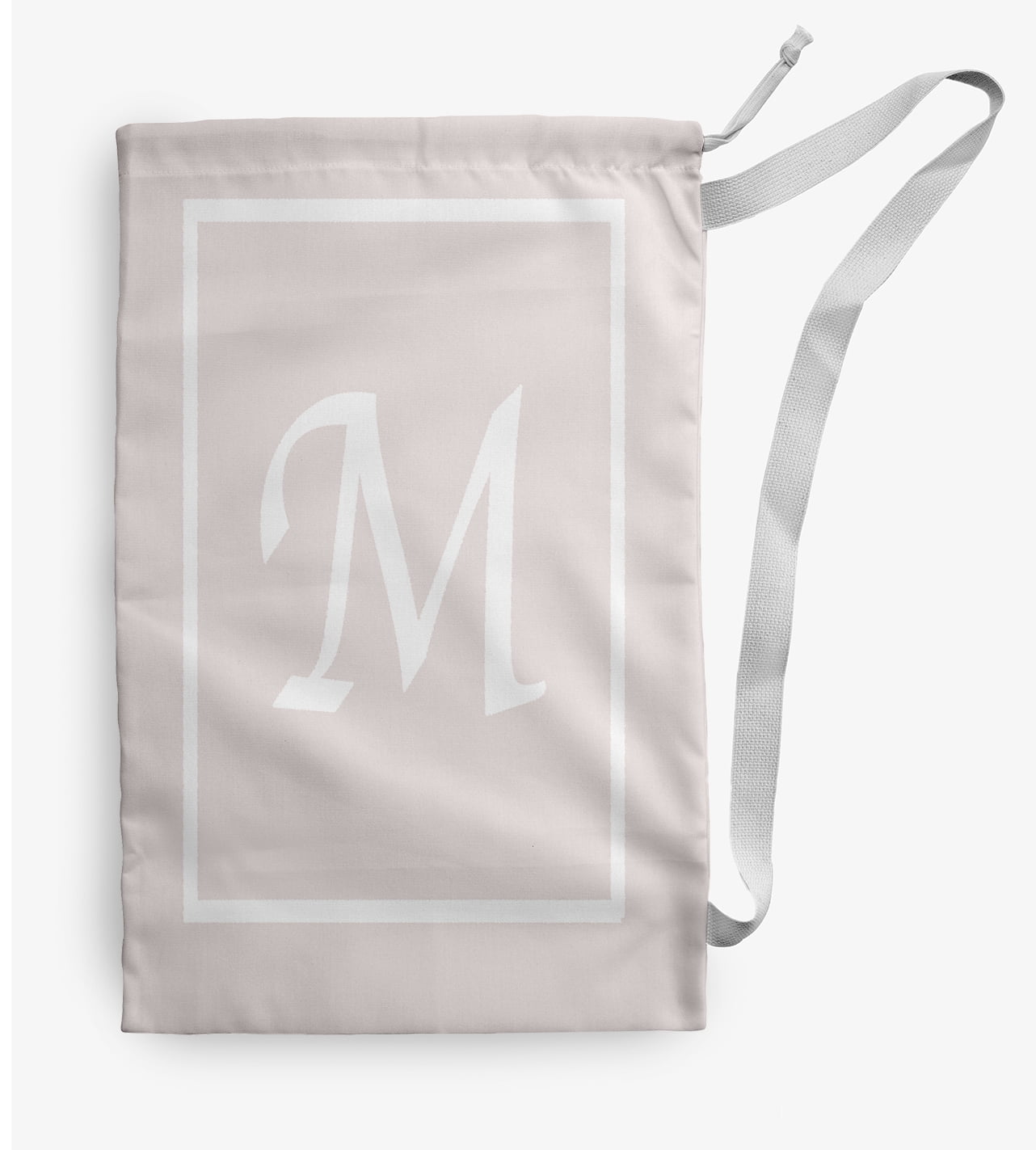 Simply Daisy Canvas Classic Monogram 18 x 29 in M Laundry Bag