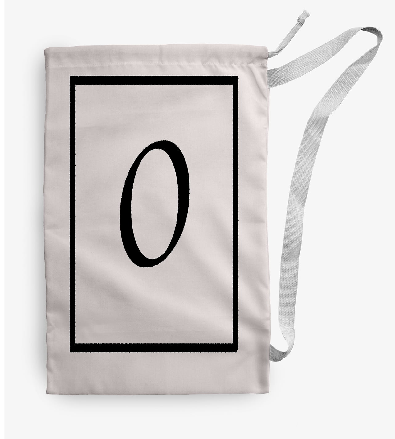 Simply Daisy Canvas Classic Monogram 18 x 29 in O Laundry Bag