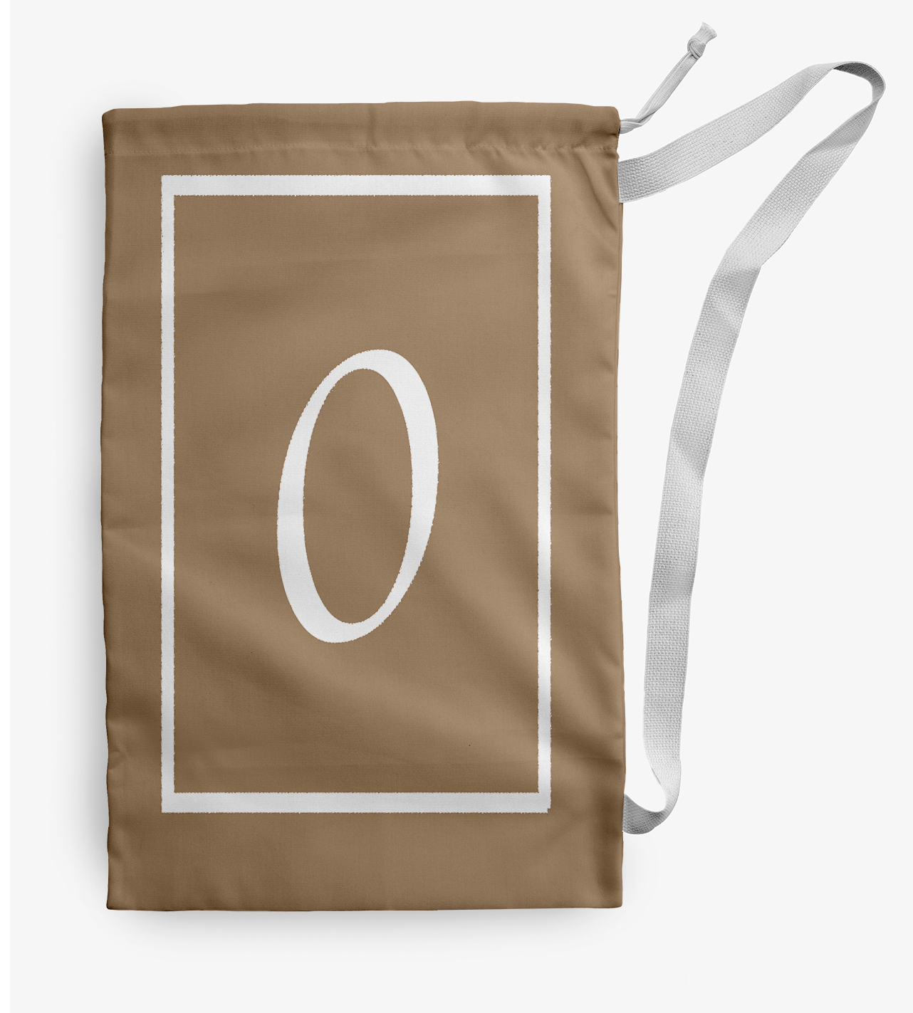 Simply Daisy Canvas Classic Monogram 18 x 29 in O Laundry Bag