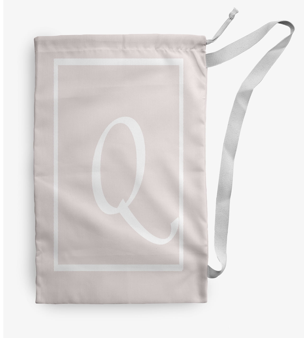 Simply Daisy Canvas Classic Monogram 18 x 29 in Q Laundry Bag