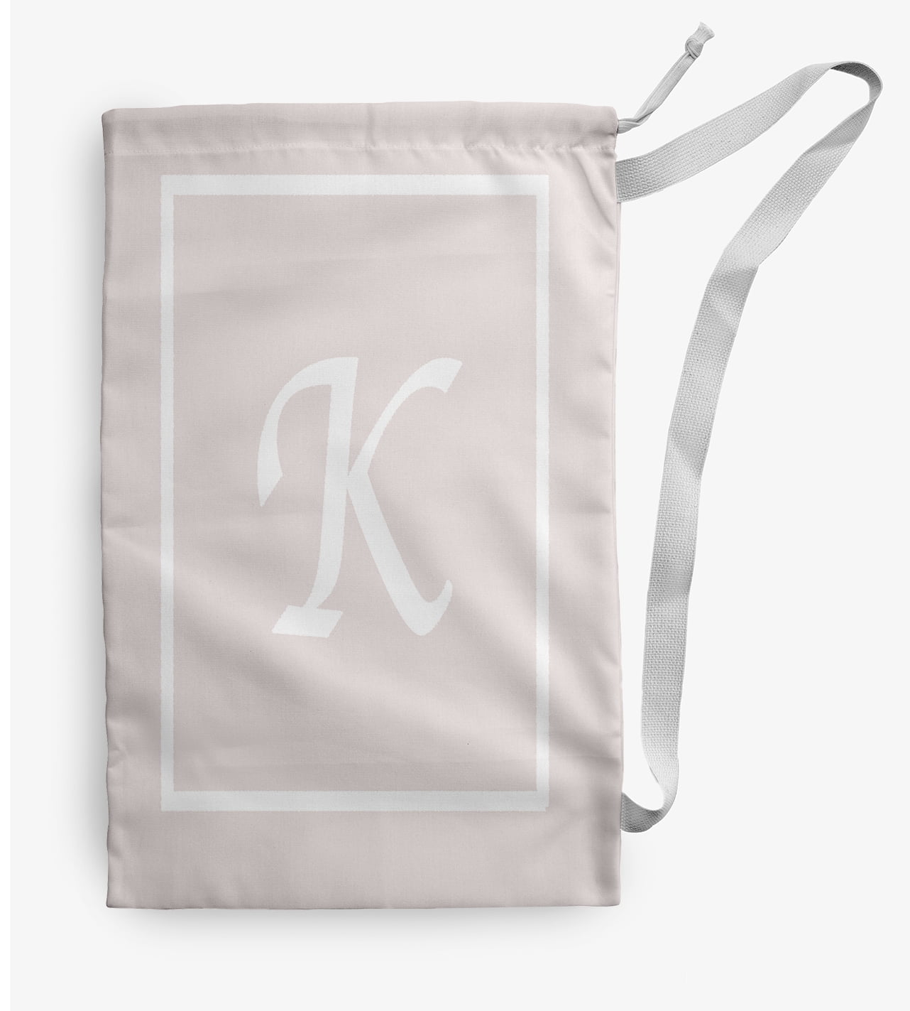 Simply Daisy Canvas Classic Monogram 28 x 36 in K Laundry Bag