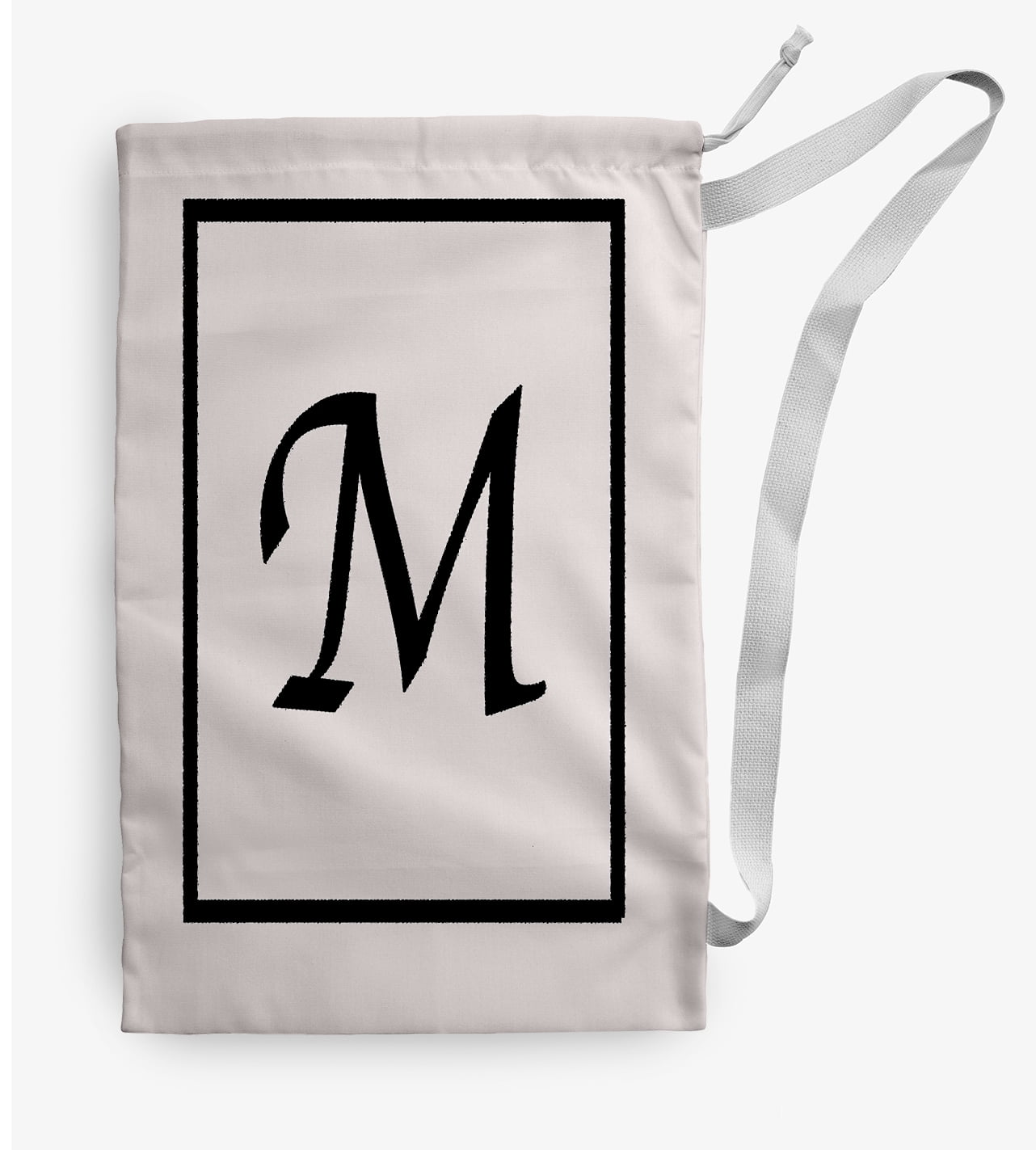 Simply Daisy Canvas Classic Monogram 28 x 36 in M Laundry Bag